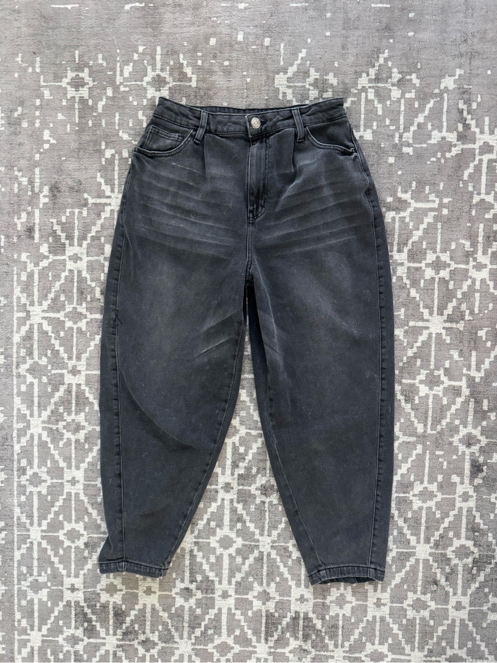 Wild Fable Highest Rise Balloon Jeans Black Wash Size 6 High Waist